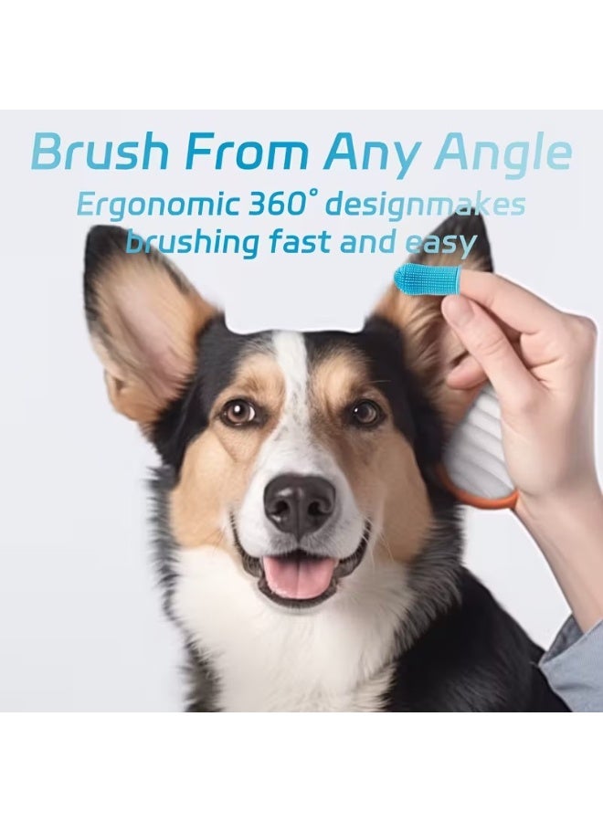 Home Clearance Sale 3PC Super Soft Silicone Pet Finger Toothbrush for Dogs & Cats - Gentle Dental Care with Soft Bristles, Ergonomic Grip, Plaque & Tartar Remover, Safe for Sensitive Gums, Multi-Color  (White, Pink, Blue) - Battery-Free, No Batteries/Electronics, Ideal for Puppy & Kitten Teeth Cleaning, Easytouse Design, Nontoxic Material, Petsafe Construction, Cat Owners, Dog Owners - Image 4